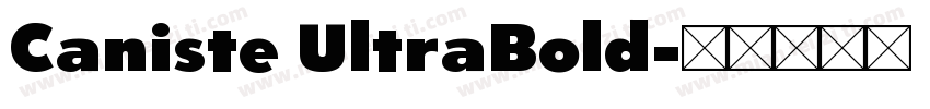 Caniste UltraBold字体转换